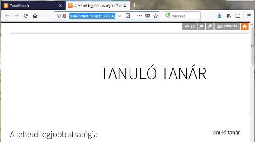 tanuló tanár